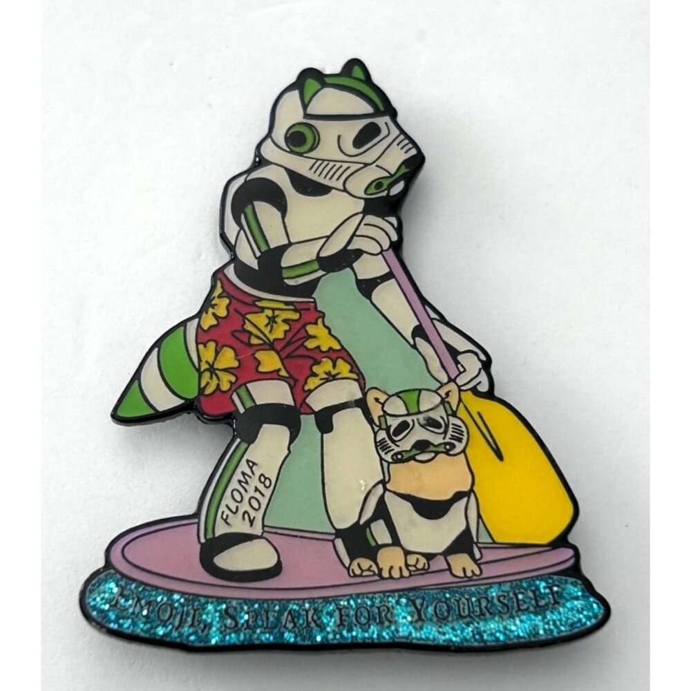 Odyssey of the Mind Stormtrooper Paddle Boarding Florida Fl 2018 Lapel Pin